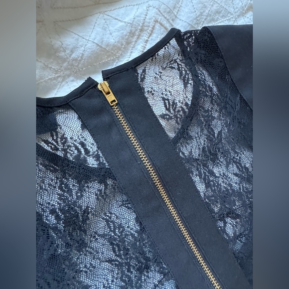 French Connection Black Lace Cocktail Dress - Picture 9 of 11